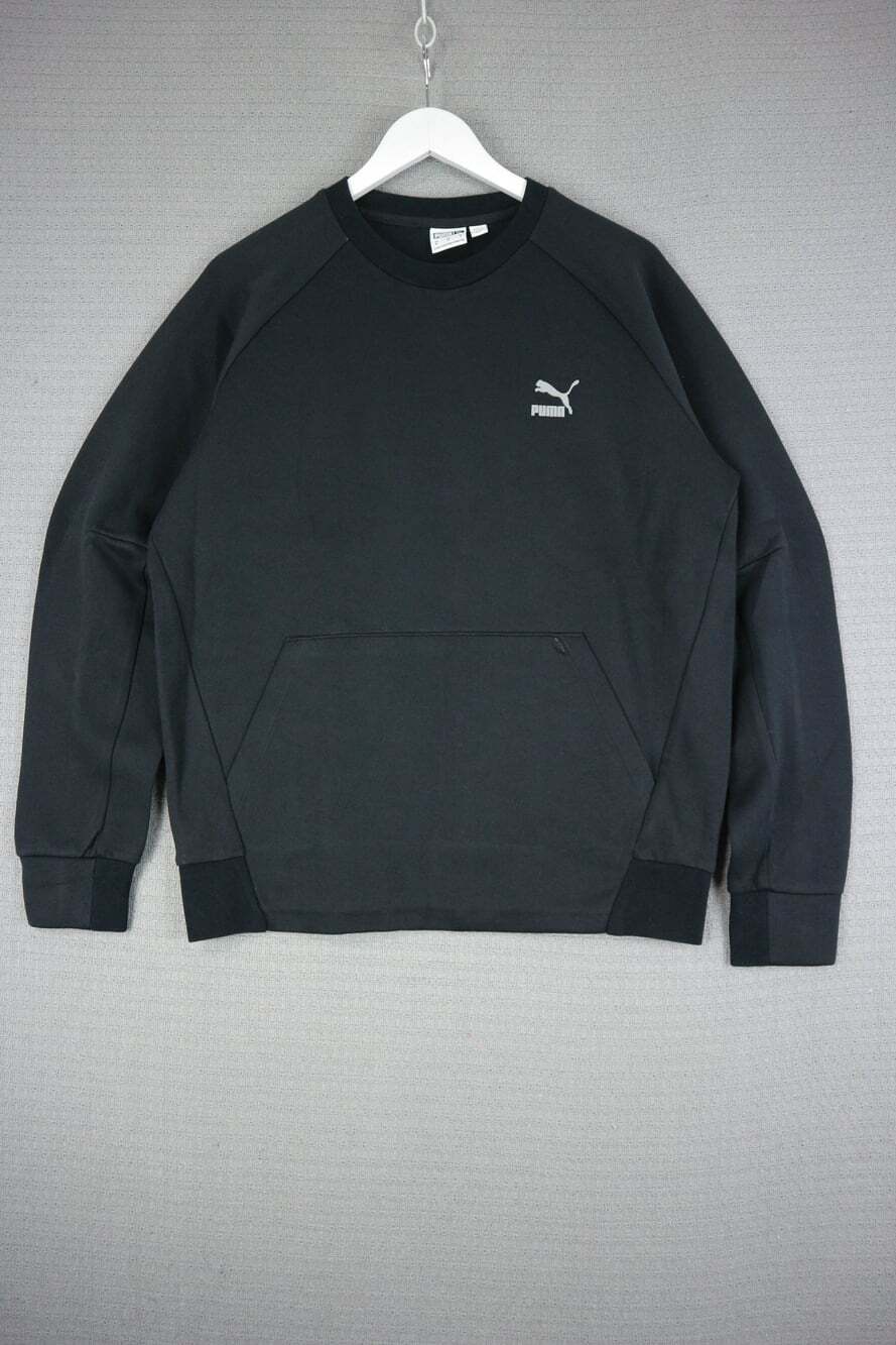 Puma Activewear Articulated Seams Mens Sweater Black Medium